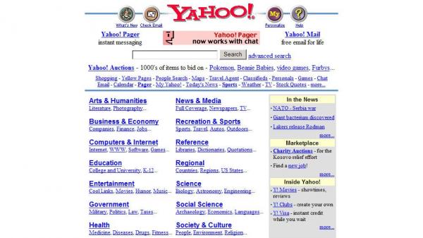 old yahoo search engine