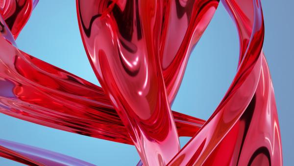 A 3D rendered image depicting the word euphoric by Iya Mistry at Flying Object